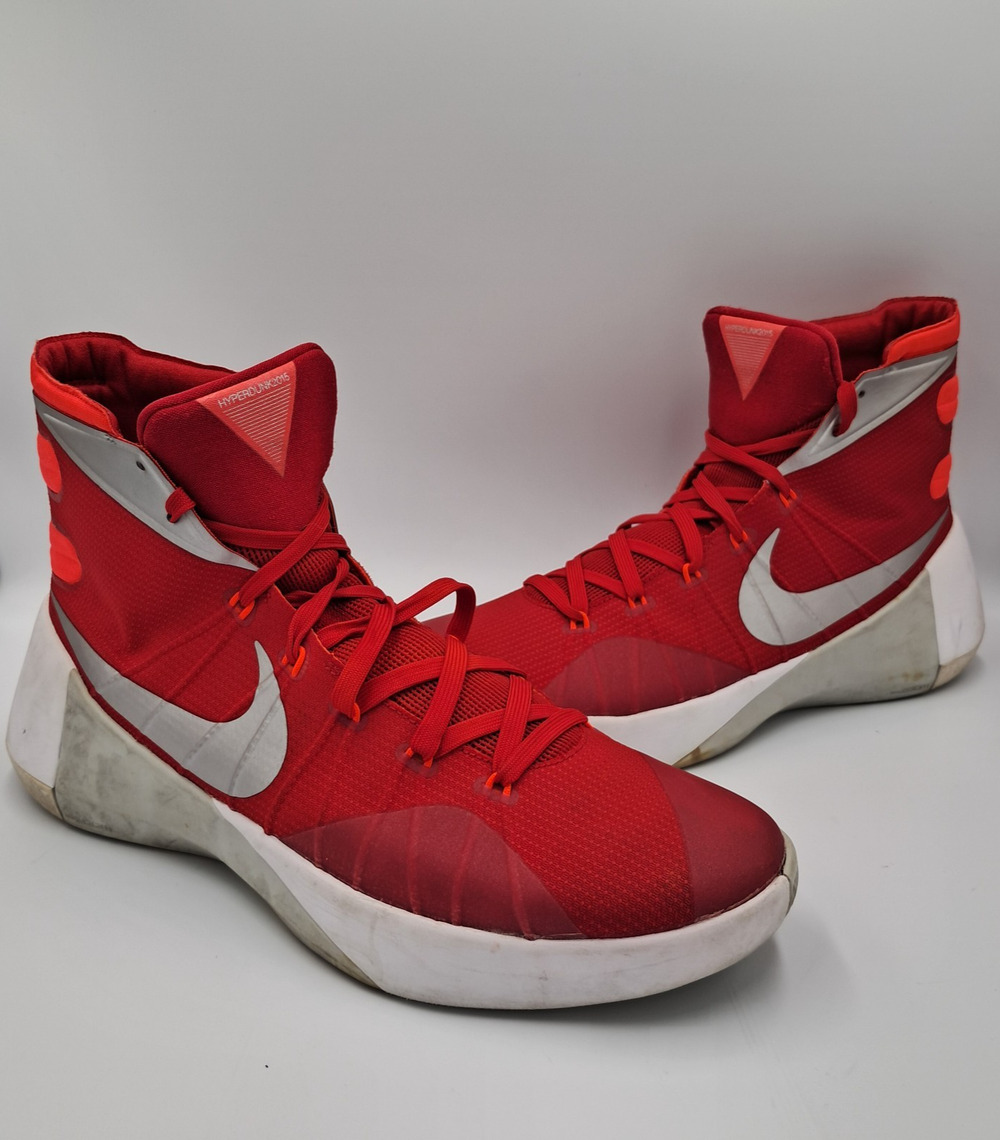 Size 12 - Nike Hyperdunk 2015 TB 'University Red Metallic Silver' - 749645-605